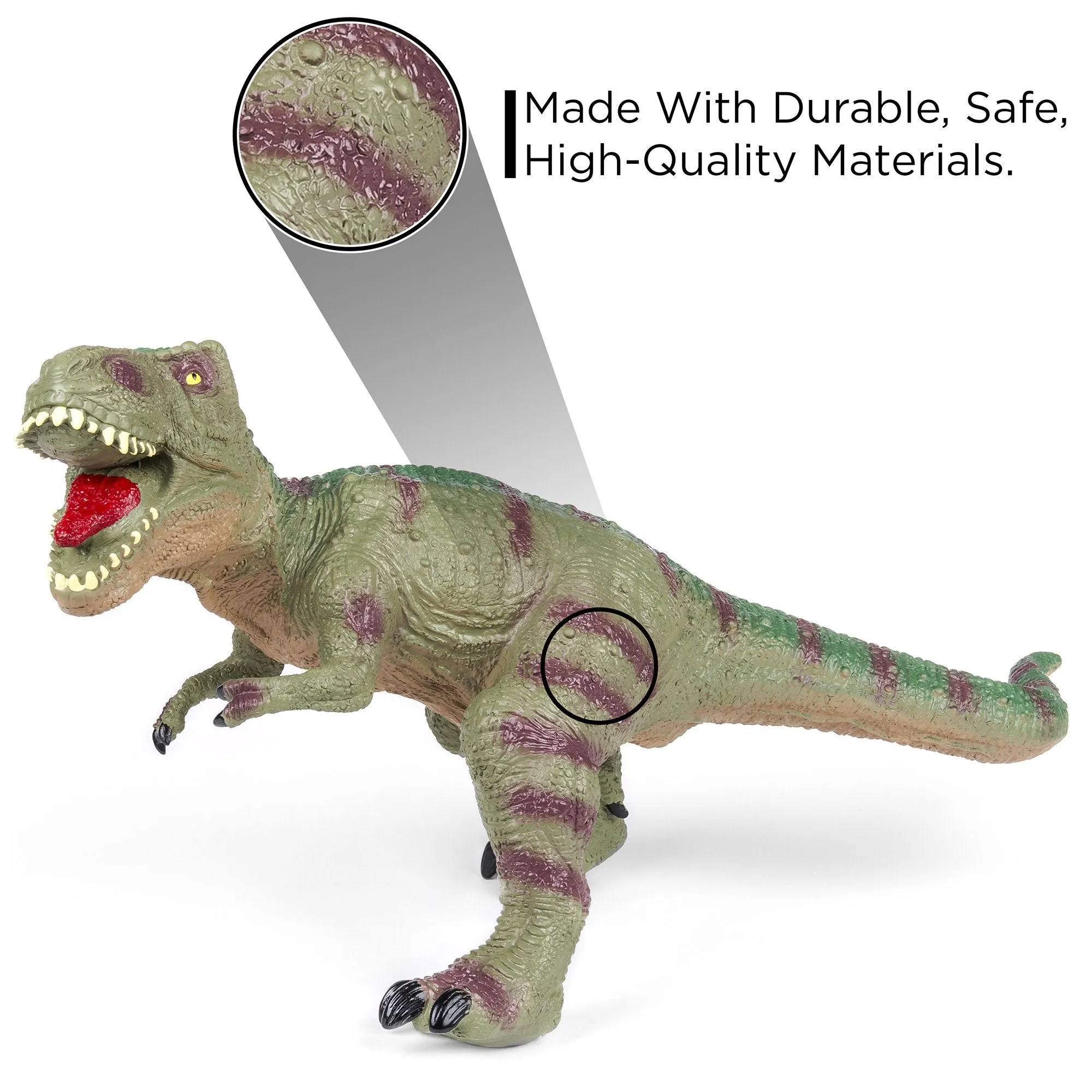 32in Realistic Roaring T-Rex Dinosaur Figurine Toy