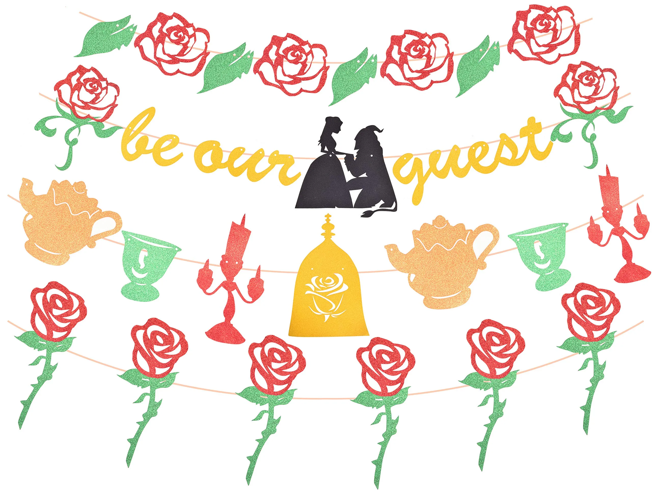 Beauty And The Beast Inspired Be Our Guest Banner Decorations, Reception Banner