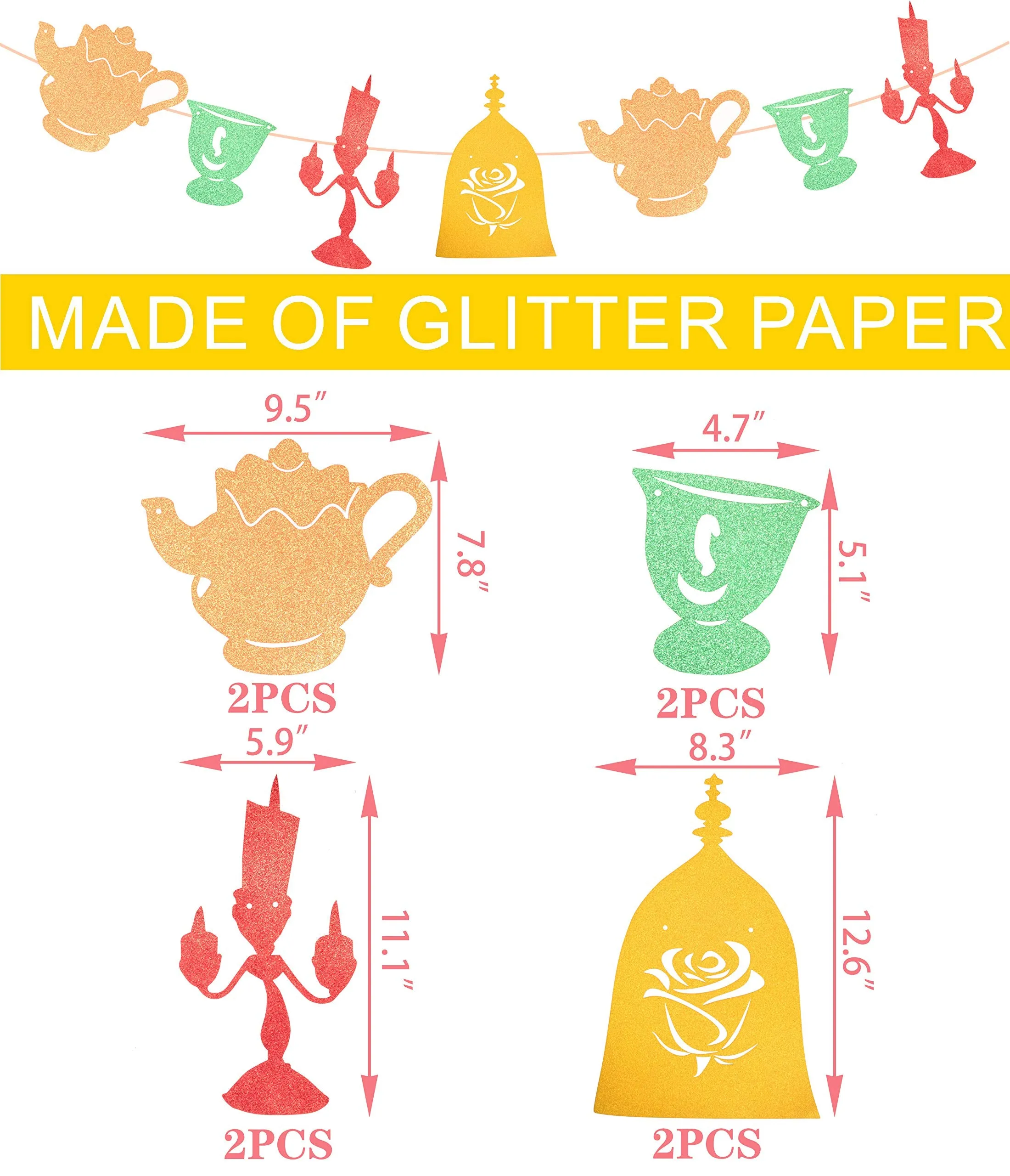 Beauty And The Beast Inspired Be Our Guest Banner Decorations, Reception Banner