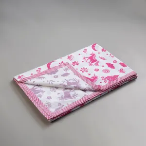 Gudgoodie Kids Cotton Muslin Dohar - Ultrasoft & Breathable - Magical Unicorns