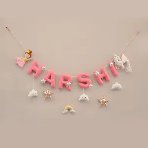 Junior Unicorn Dreams Personalised Name Bunting