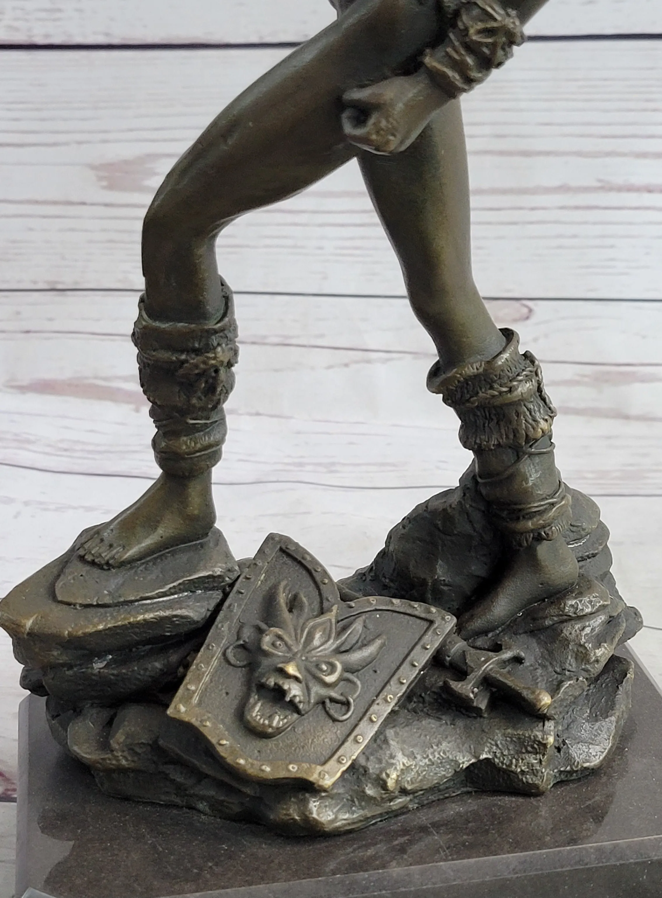 Xena Warrior Princess Fantasy Warrior Girl in Bikini Bronze Sculpture Statue Art
